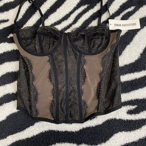 Urban Outfitters Black Lace Bra